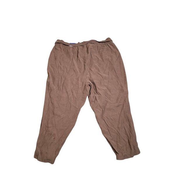 Old Navy High Rise Paper Bag Tie Waist Casual Pants Womens Size 4X Brown - Picture 4 of 8